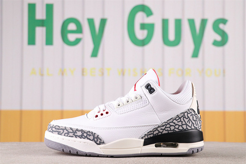 US$66 Air Jordan 3 White Cement Reimagined Sku DN3707-100 Size 36-47.5