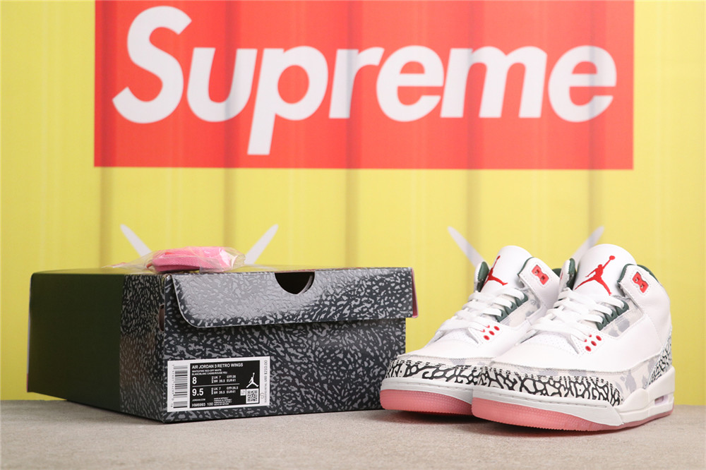 USD$40 Air Jordan 3 Wings HM6993-100 花卉 Size 36-46 (36 36.5 37.538 38.5 39 40 40.5 41 42 42.5 43 44