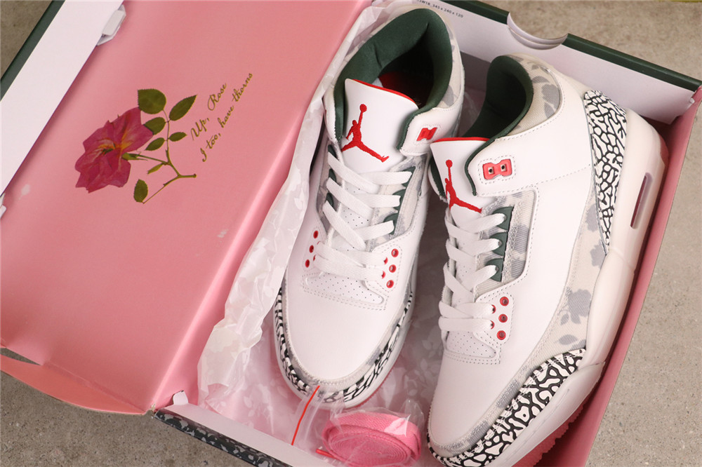 USD$40 Air Jordan 3 Wings HM6993-100 花卉 Size 36-46 (36 36.5 37.538 38.5 39 40 40.5 41 42 42.5 43 44
