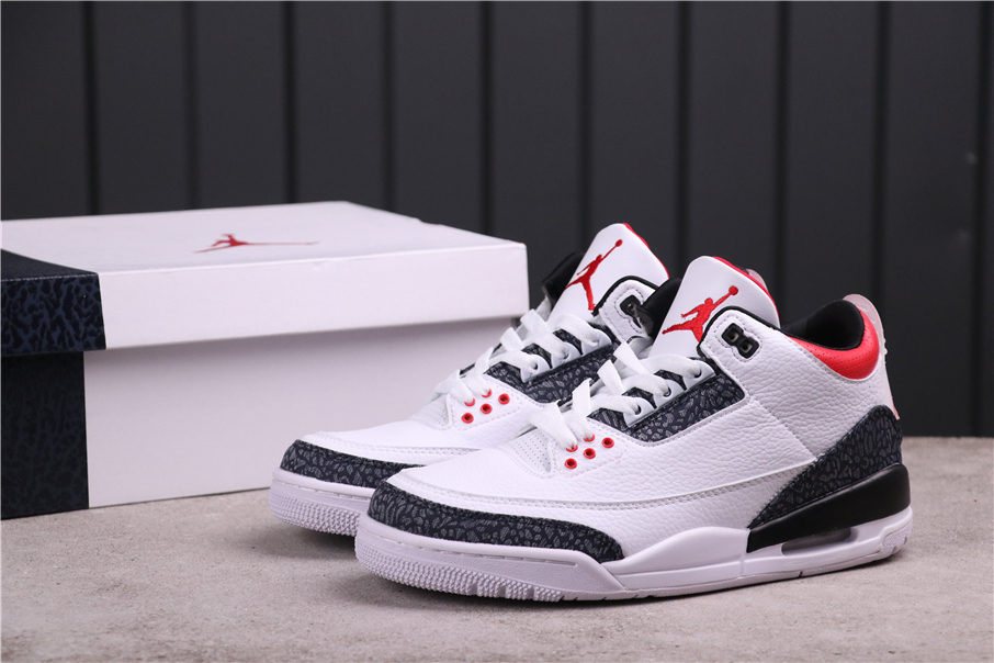 33USD AJ3 Air Jordan 3 SE DNM Fire Red CZ6431-100 Size 36-45