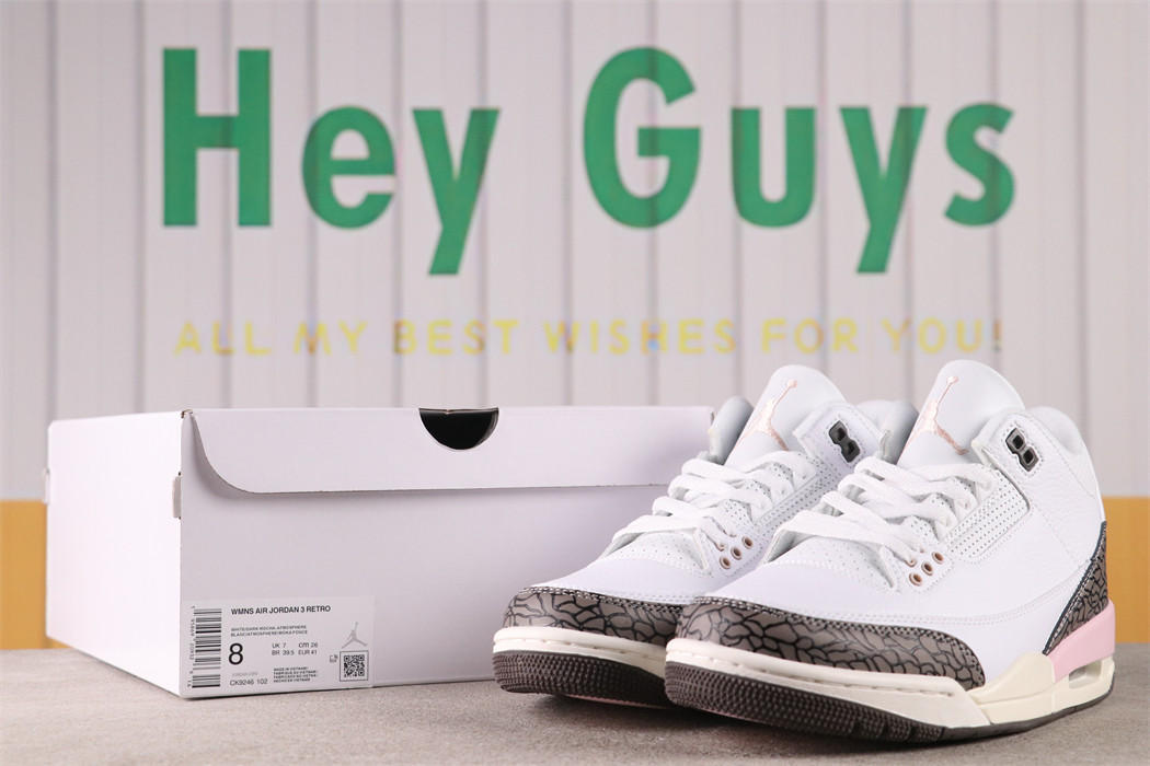 33USD Air Jordan 3 Atmosphere CK9246-102 36-47.5