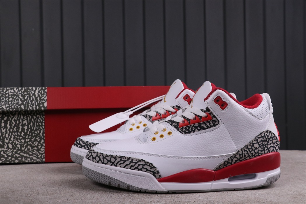 40USD Air Jordan 3 Cardinal Red CT8532-126 SIZE 36-45