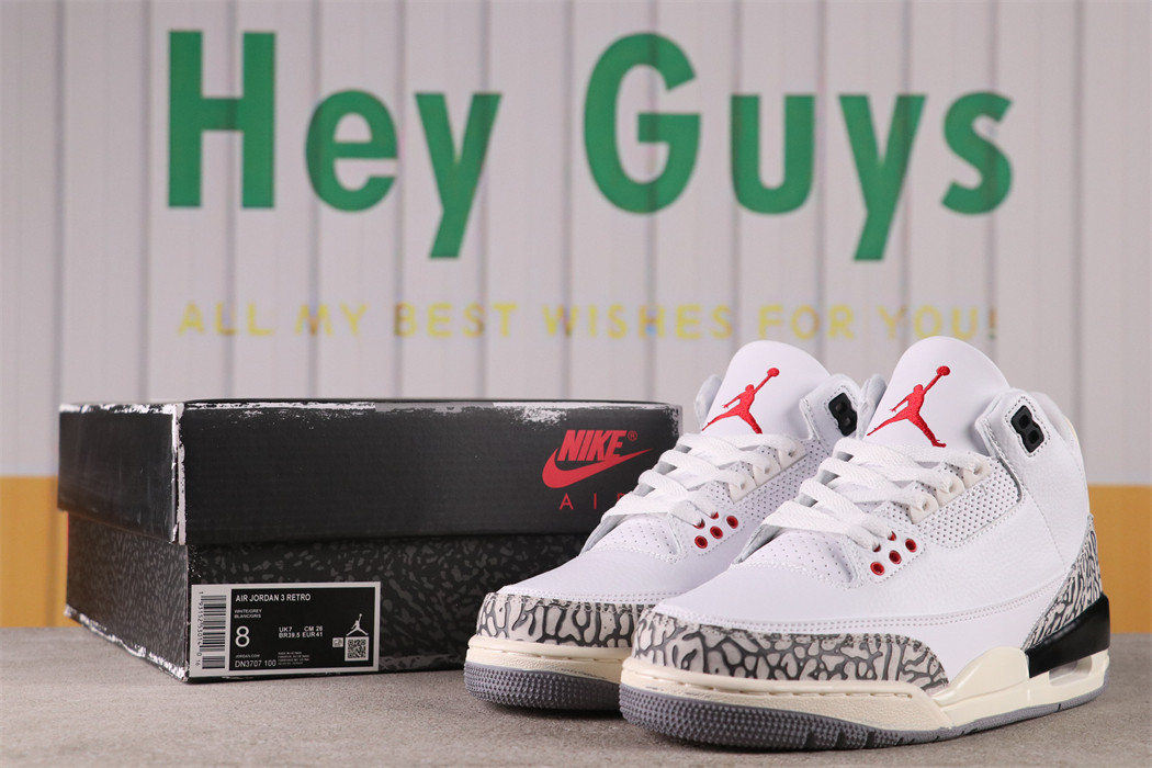 44USD Air Jordan 3 DN3707-100 36-47.5