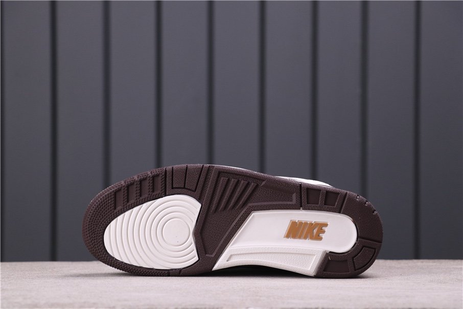 62USD Air Jordan 3 Tinker NRG Gold Beige Dark Brown 854262-609 36-46
