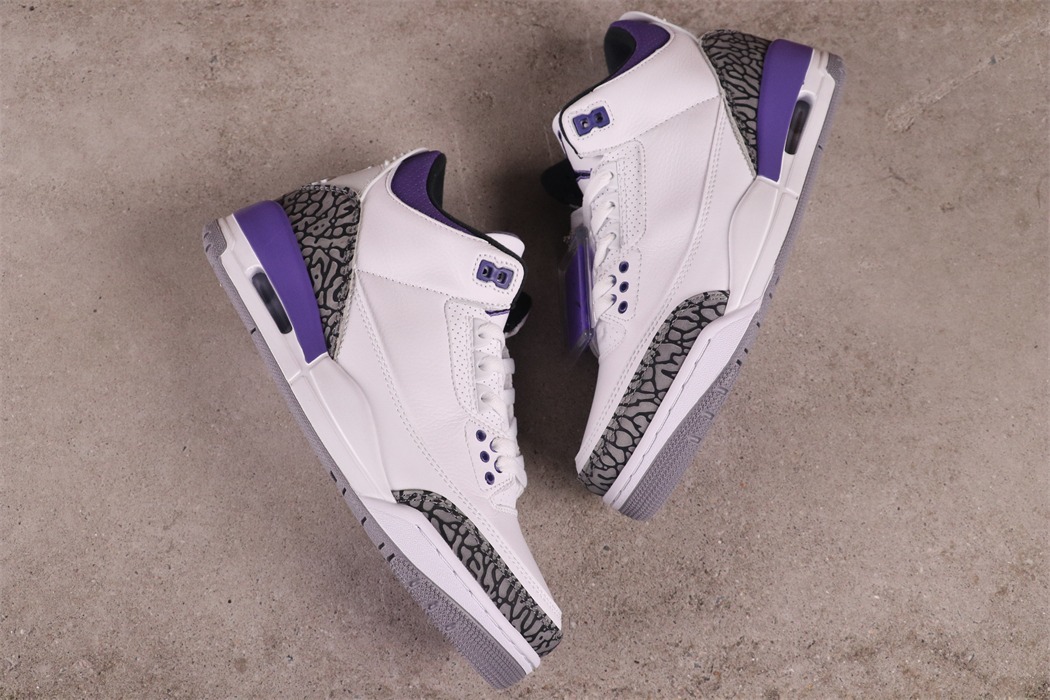 $75 Air Jordan 3 Dark Iris CT8532-105 Size 40-47.5