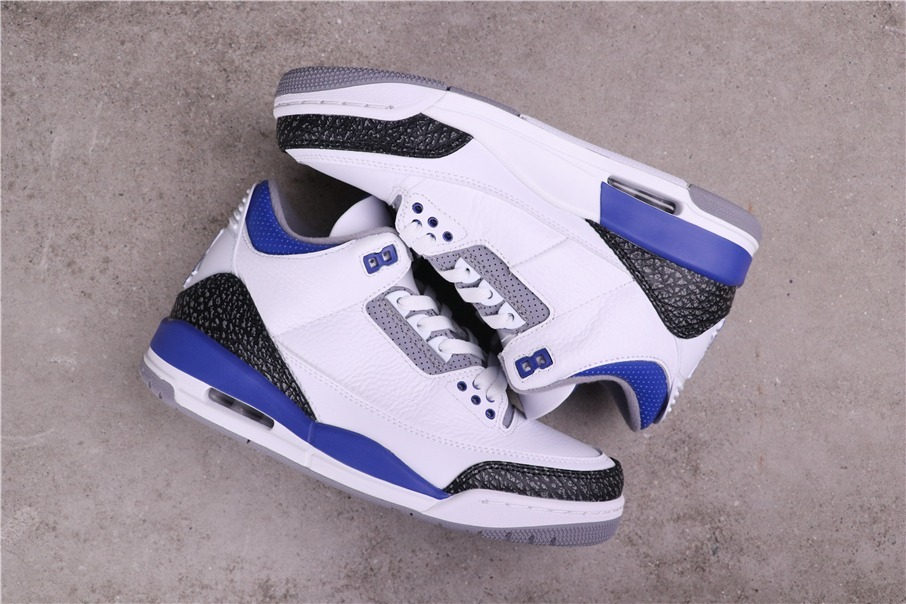 76USD AJ3 Air Jordan 3True BlueCT8532-145 Size 40-47