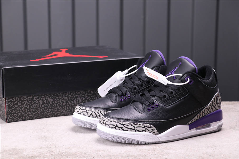 76USD Air Jordan 3 Court Purple CT8532-050 40-47.5