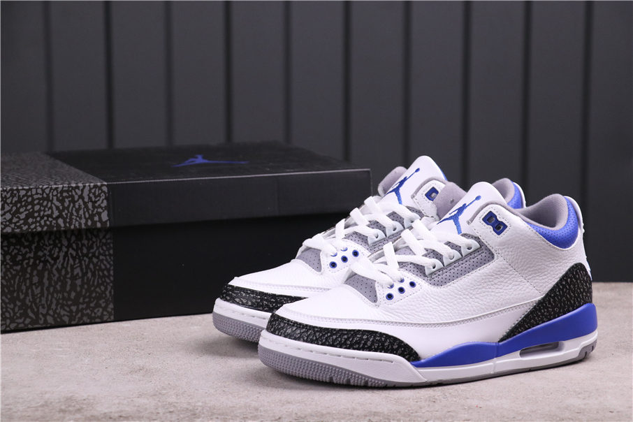78USD AJ3 Air Jordan 3 True Blue CT8532-145 Size 40-47