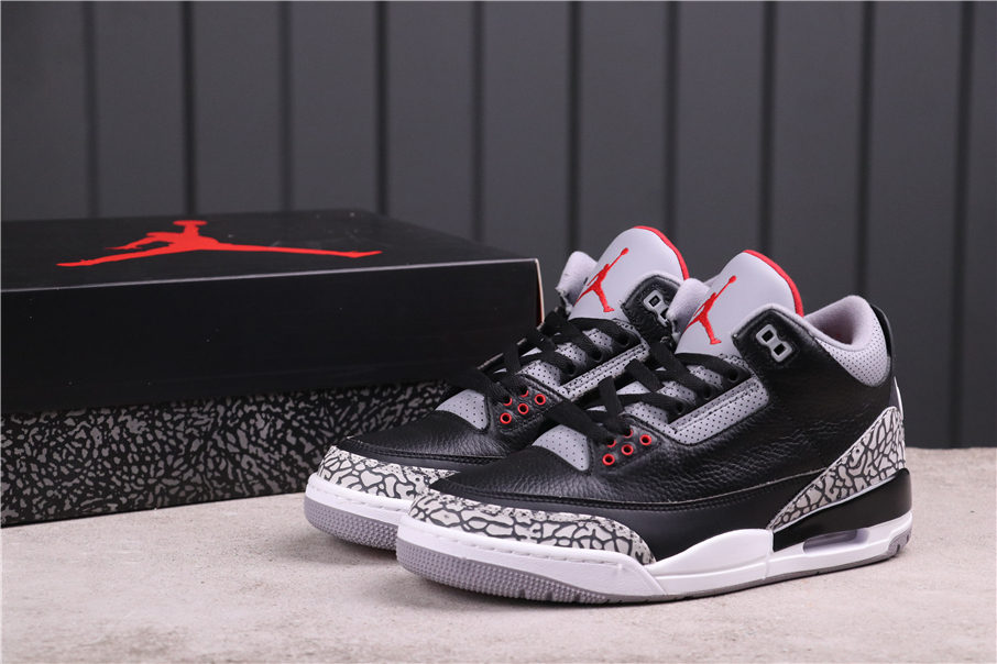 84USD AJ3 Air Jordan 3 OGBlack Cement854262-001 Size 40-47