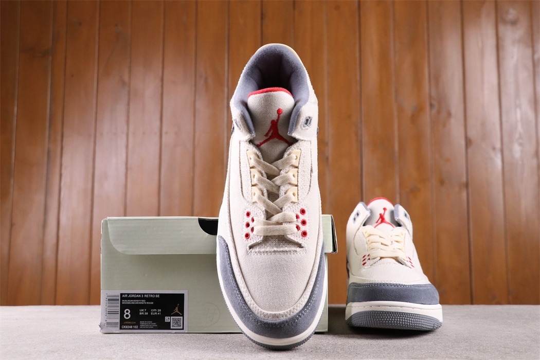 US$40 Air Jordan 3 Muslin DH7139-100 Size 36-46