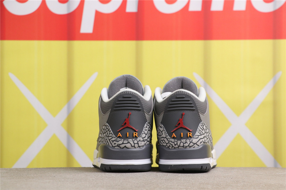 US$44 Air Jordan 3 Cool Grey CT8532-012  Size 40-47.5