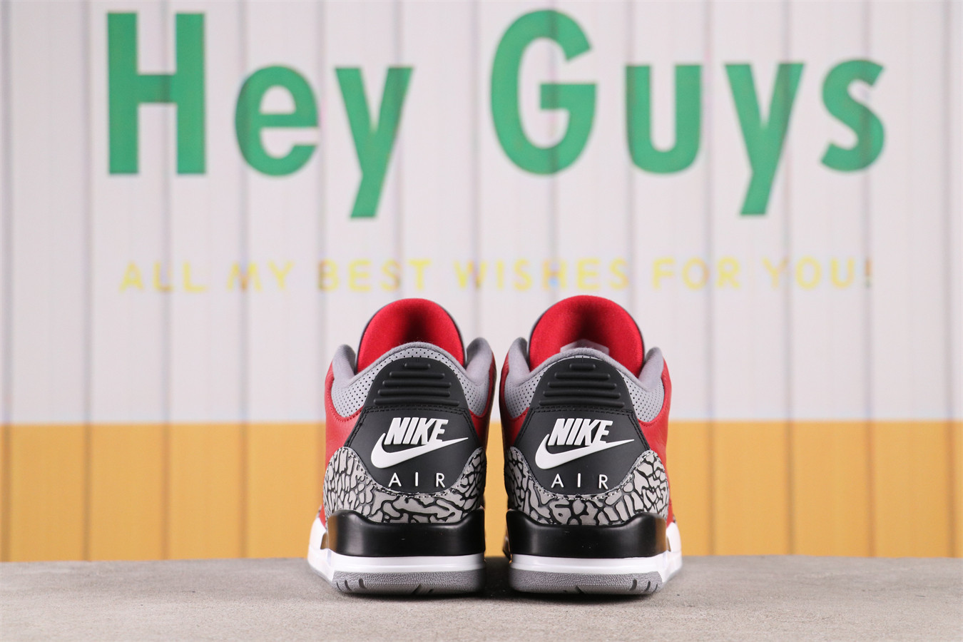 US$44 Air Jordan 3Red Cement CK5692-600 Size 36-47.5