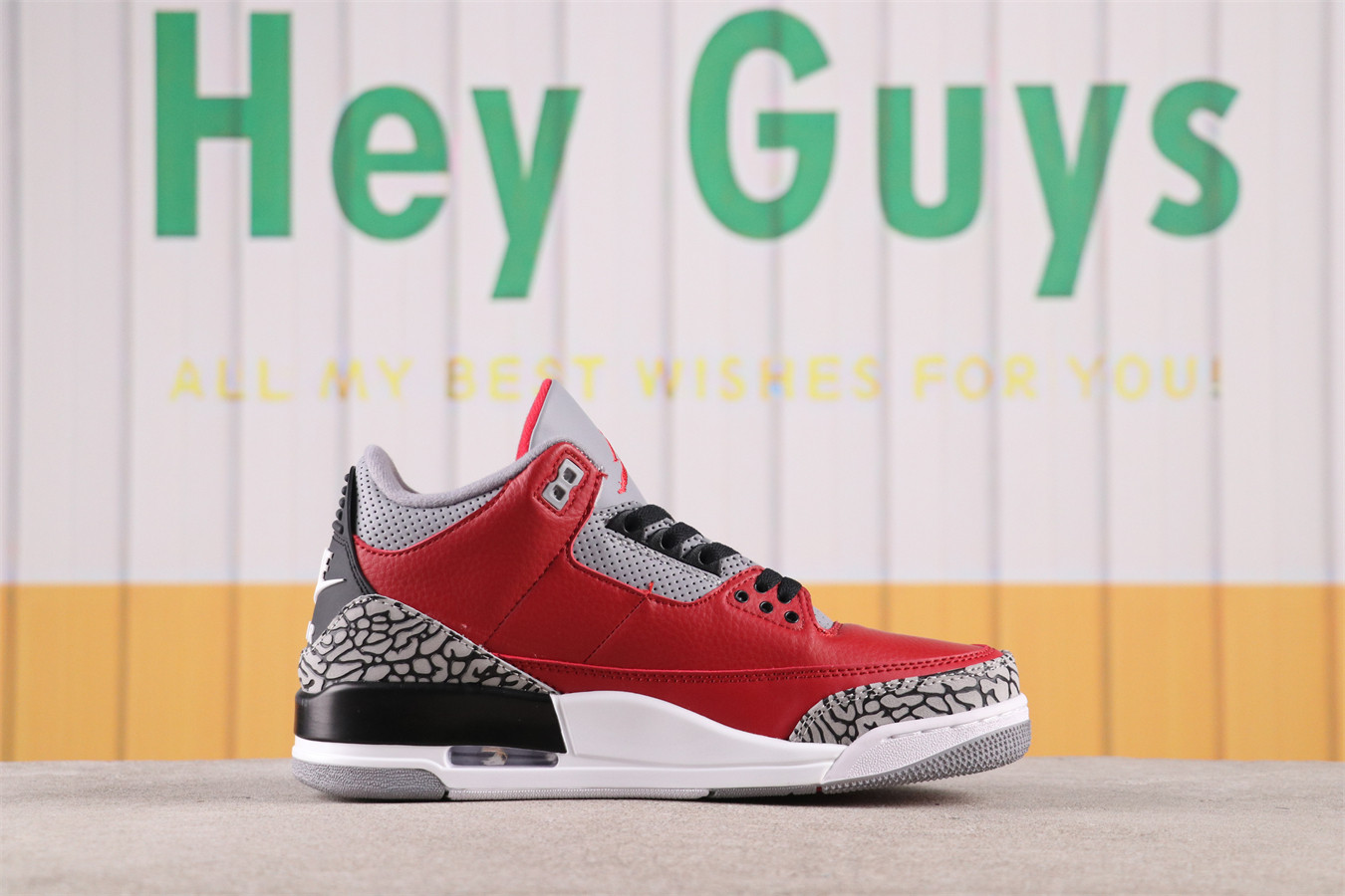 US$44 Air Jordan 3Red Cement CK5692-600 Size 36-47.5