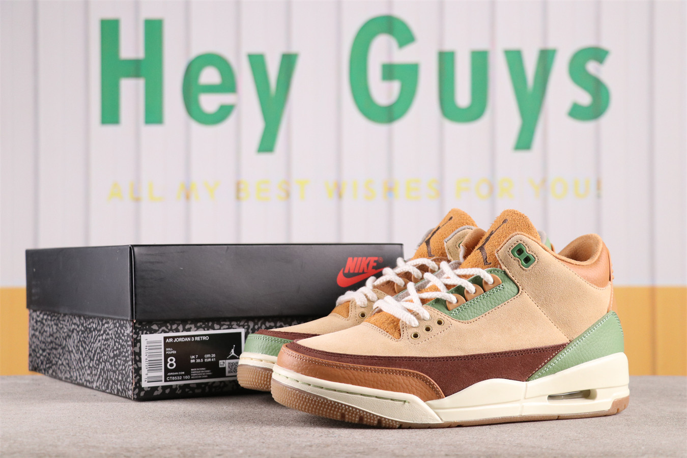 US$48 Air Jordan 3 x Travis Scott TS CT8532-160 Size 36-47.5