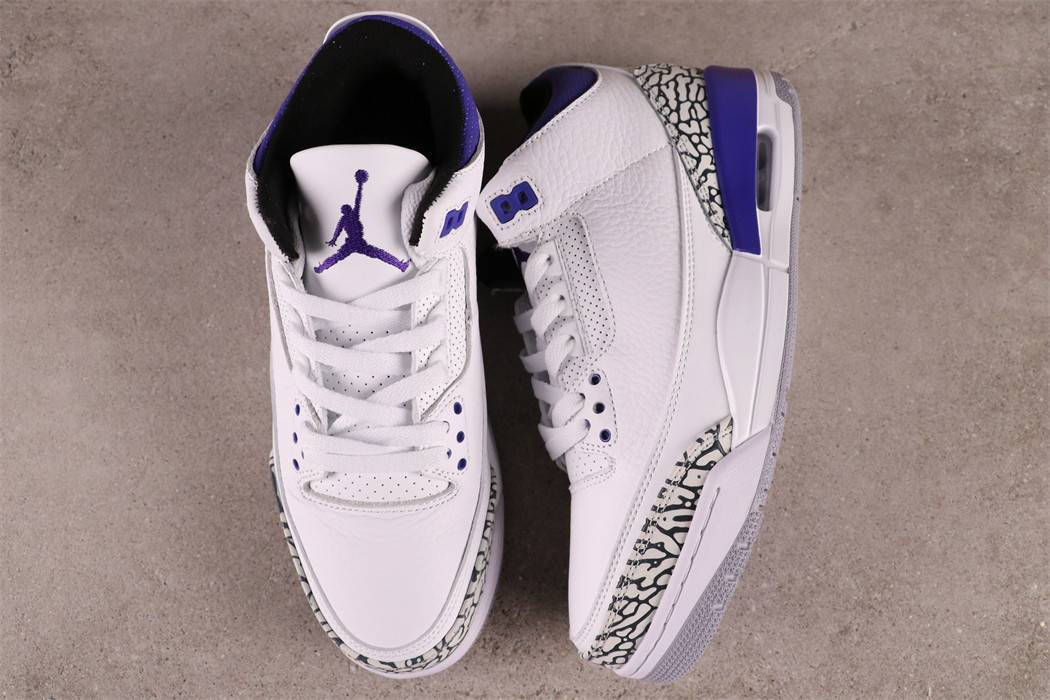 US$53 Air Jordan 3 Dark Iris CT8532-105 Size 36-47.5