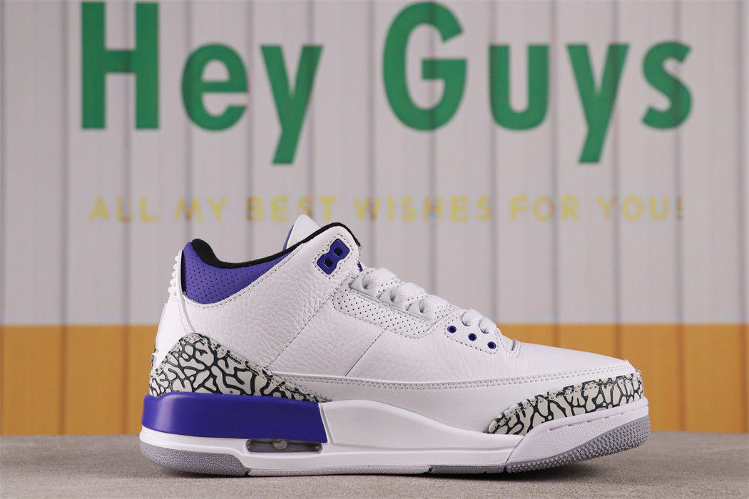 US$53 Air Jordan 3 Dark Iris CT8532-105 Size 36-47.5