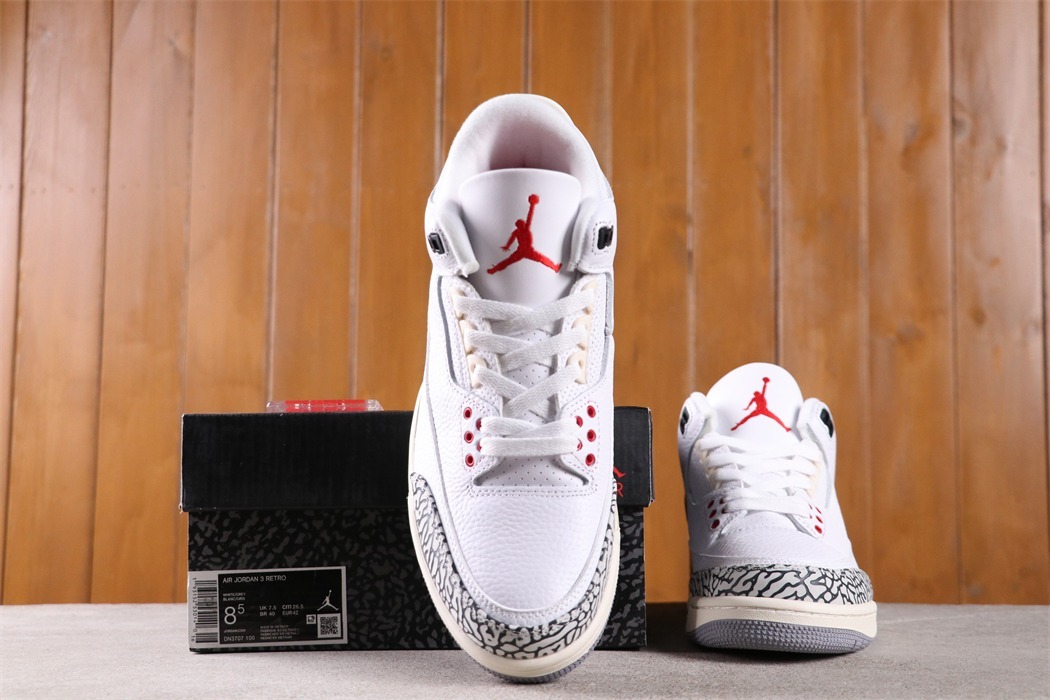 US$53 Air Jordan 3 White Cement ReimaginedDN3707-100Size 36-46