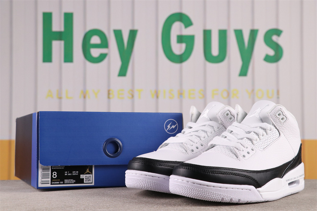 US$53 Fragment Design x Air Jordan 3 DA3595-100 Size 36-47.5