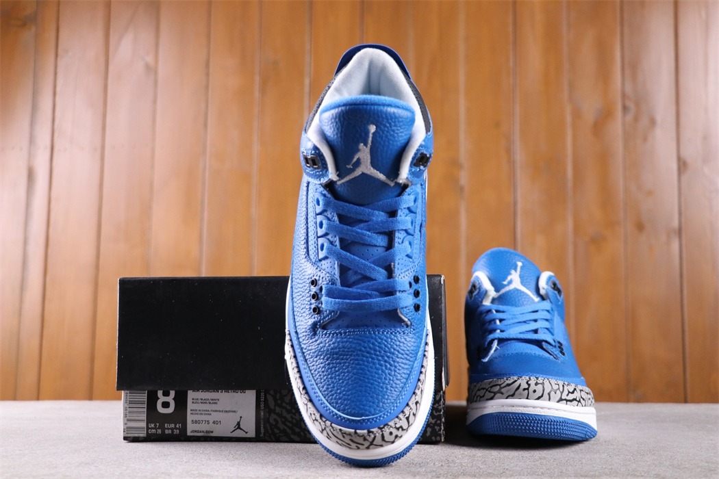 US$62 Air Jordan 3 “Quai 54”580775-401SIZE 40-47.5