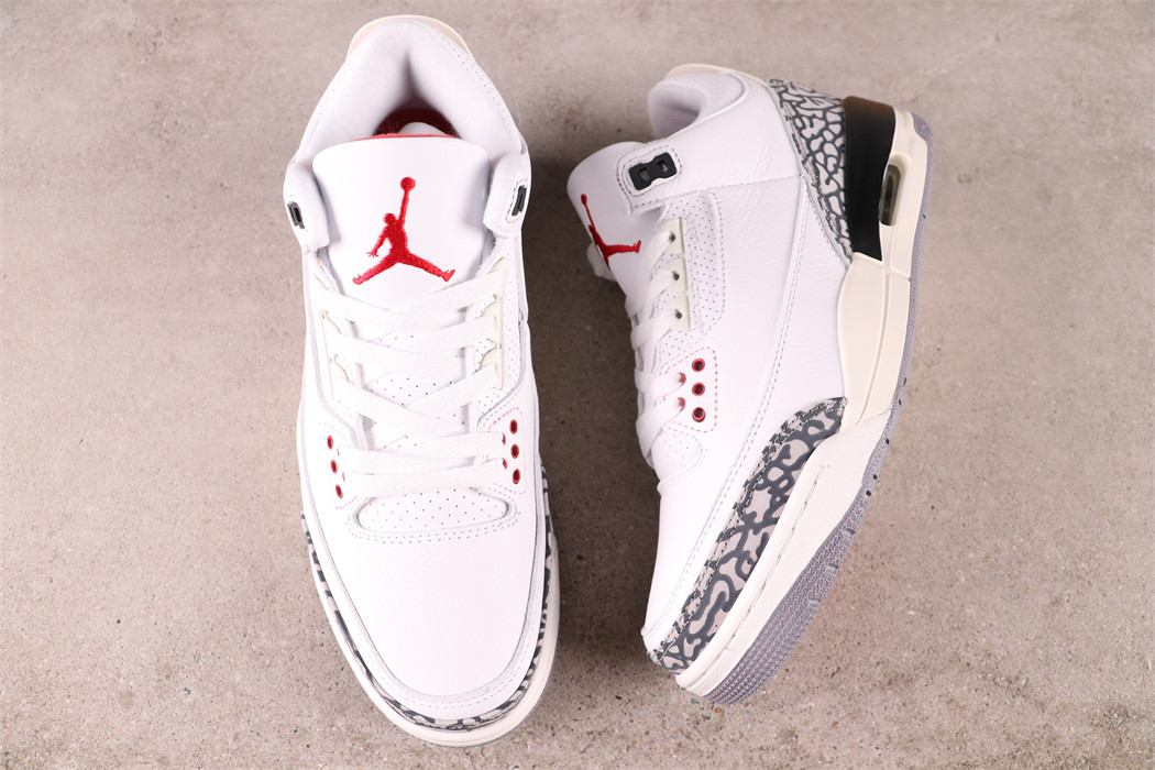 US$66 Air Jordan 3 White Cement Reimagined Sku DN3707-100 Size 36-47.5