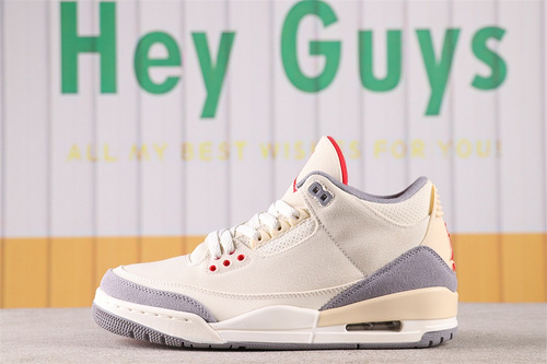 US$75 Air Jordan 3 Muslin SKU DH7139-100 Size 40-47.5