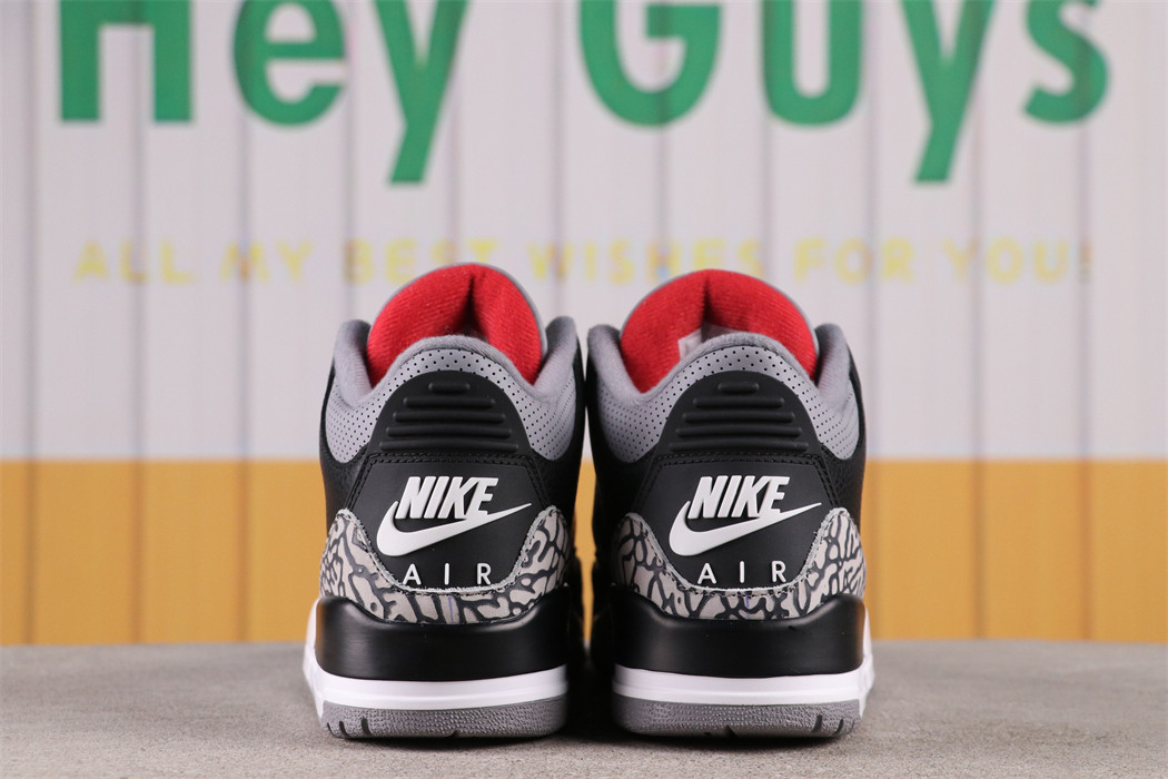 US$75 Air Jordan 3 OG Black Cement 854262-001 Size 40-47.5