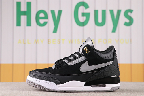 US$75 Air Jordan 3 Tinker Black Cement SKU CK4348-007 Size 40-47.5