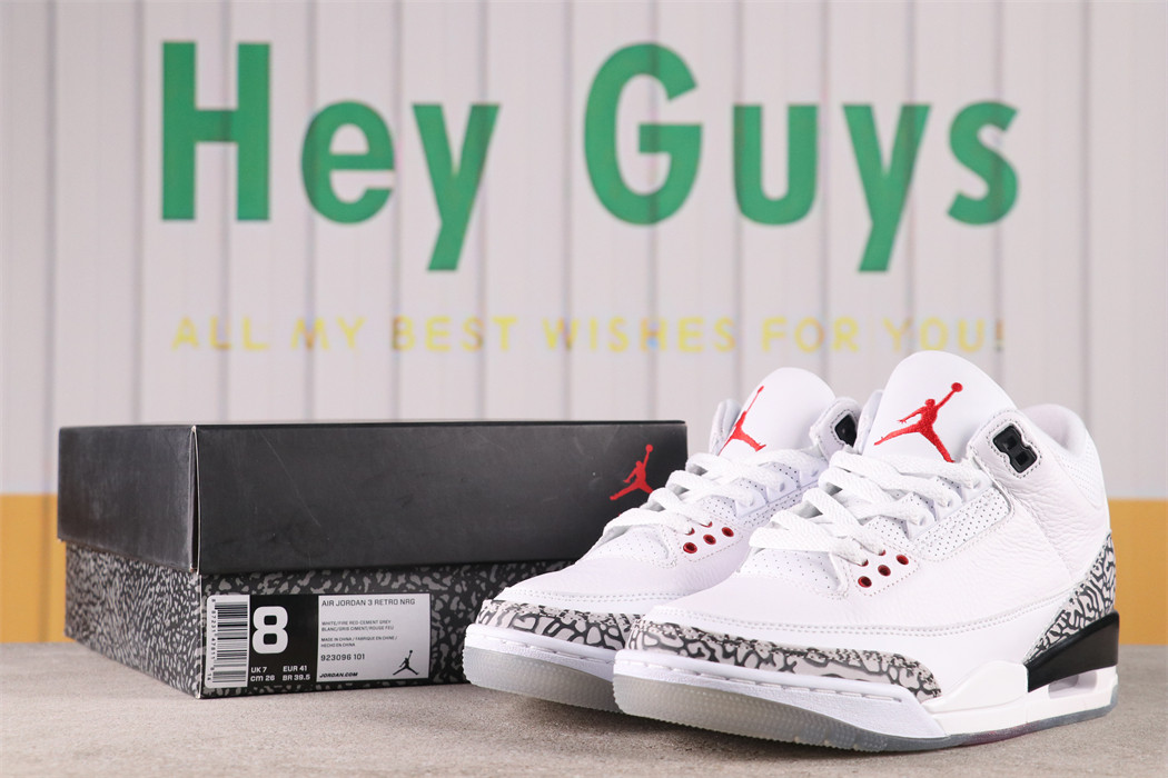 US$75 Fragment x Air Jordan 3 SKU 923096-101 Size 40-47.5