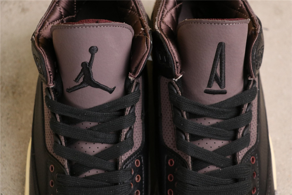 USD$44 Air Jordan A Ma Manière x Air Jordan 3 Black FZ4811-001 黑紫 Size 36-47.5 (36 36.5 37.5 38 38.