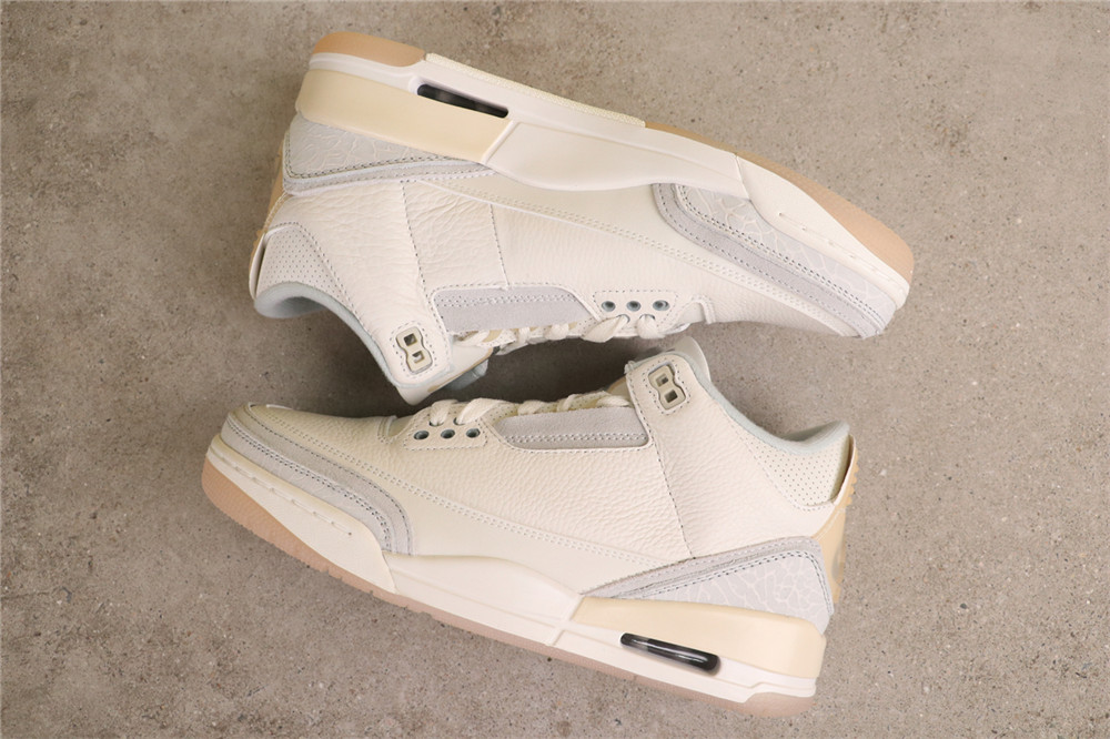 USD$70 Air Jordan 3 3 Air Jordan 3 x Travis Scott TS FJ9479-100 米黄 Size 40-47.5