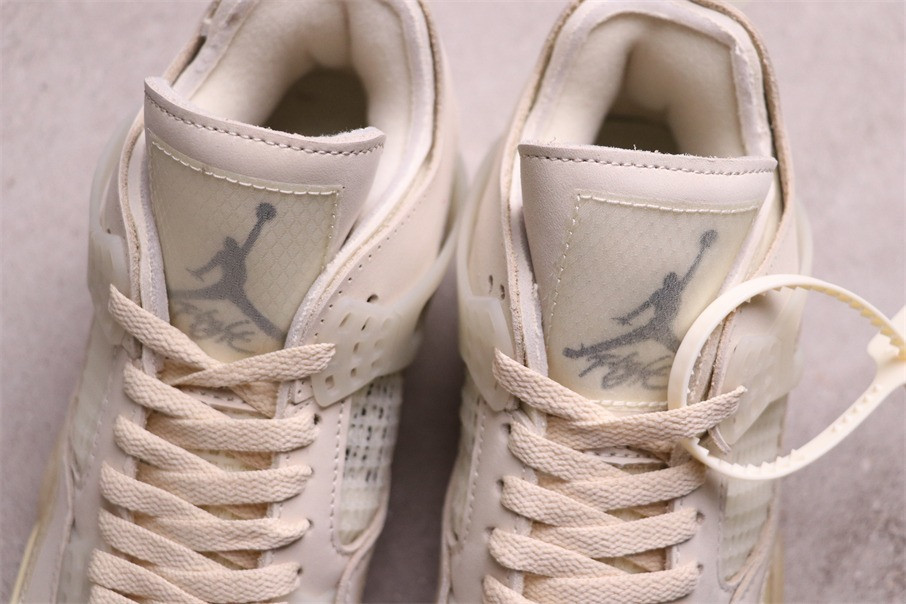 100USD OFF-WHITE x Air Jordan 4 SP WMNS CV9388-100 Size 40-47