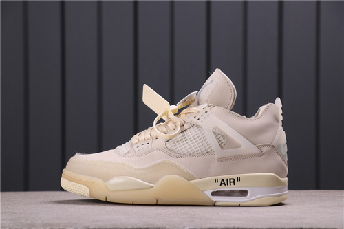 106$USD OFF-WHITE x Air Jordan 4 SP CV9388-100 36-47.5
