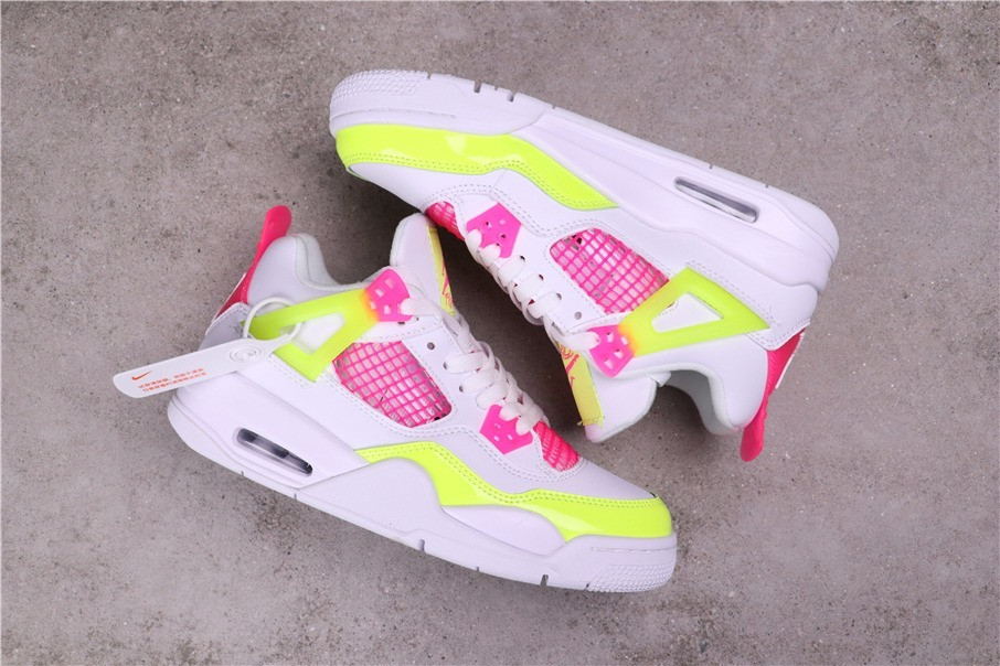44USD Air Jordan 4 GS Lemon Venom CV7808-100 36-40