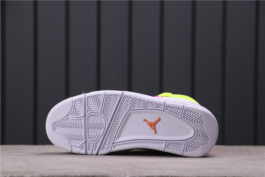 44USD Air Jordan 4 GS Lemon Venom CV7808-100 36-40