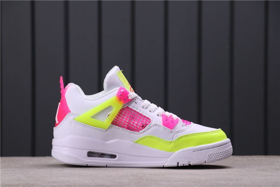 44USD Air Jordan 4 GS Lemon Venom CV7808-100 36-40