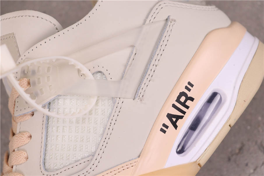 OFF-WHITE x Air Jordan 4 Sail SP [AQ9129-411]