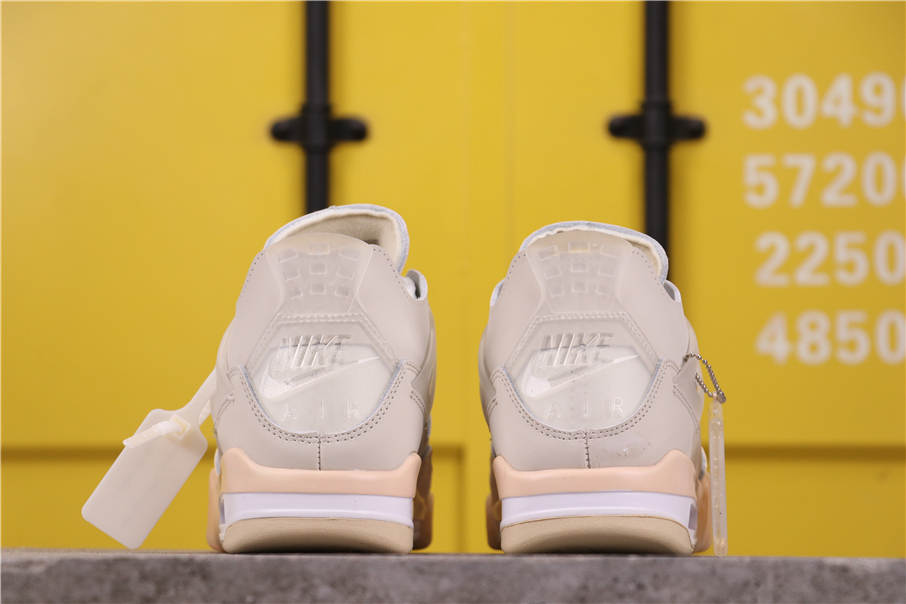 OFF-WHITE x Air Jordan 4 Sail SP [AQ9129-411]