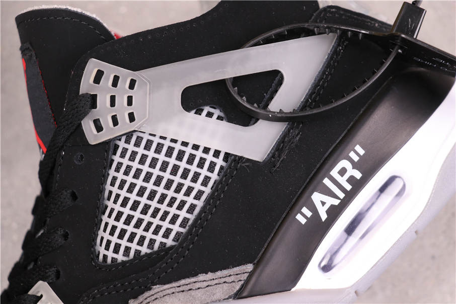 53USD OFF-WHITE x Air Jordan 4 Sail SP AQ9129-412 36-47.5