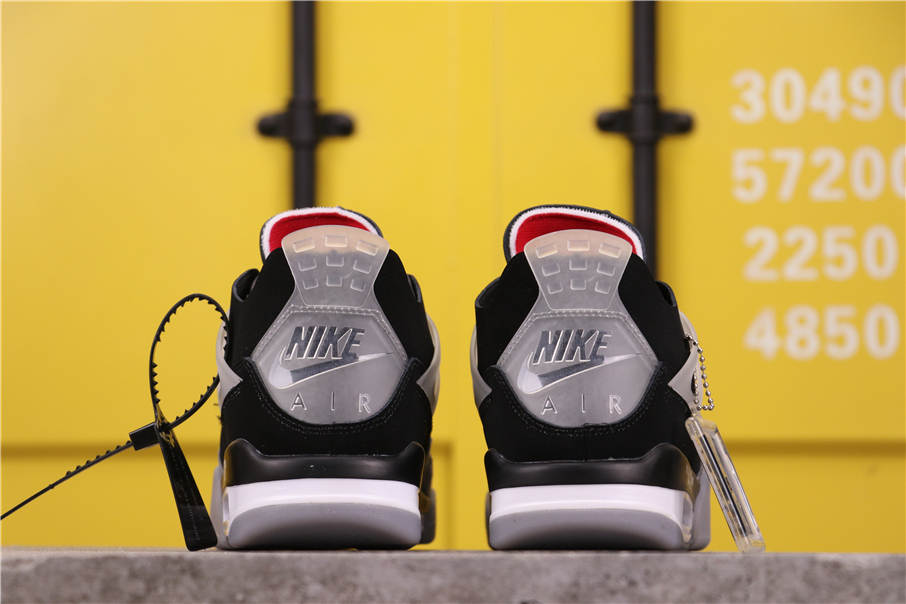 53USD OFF-WHITE x Air Jordan 4 Sail SP AQ9129-412 36-47.5