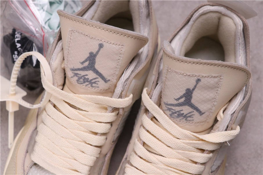 62USD OFF-WHITE x Air Jordan 4 SP CV9388-100 36-46
