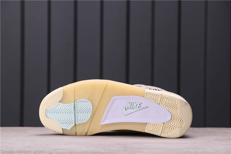 62USD OFF-WHITE x Air Jordan 4 SP CV9388-100 36-46