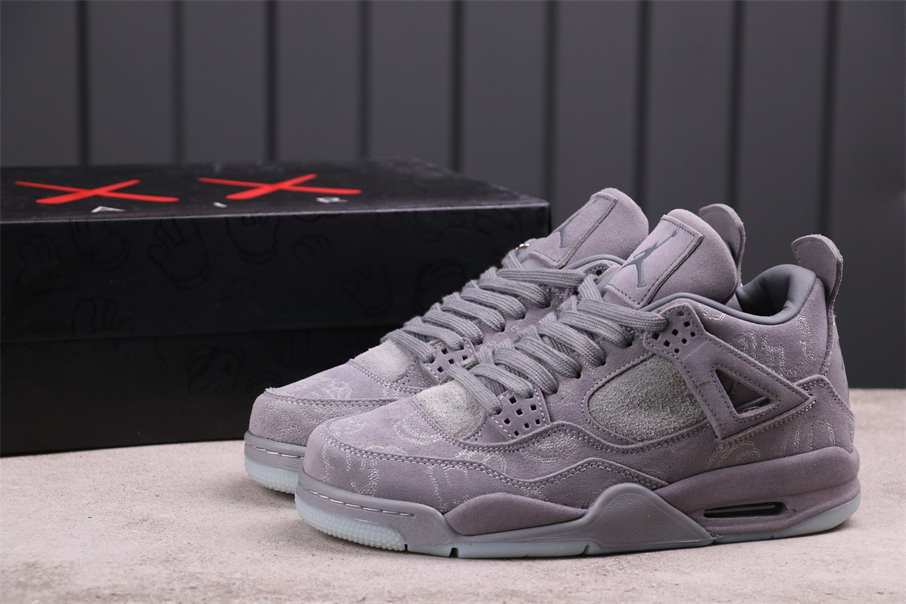 71USD KAWS x Air Jordan 4Cool Grey 930155-003 Size 36-46