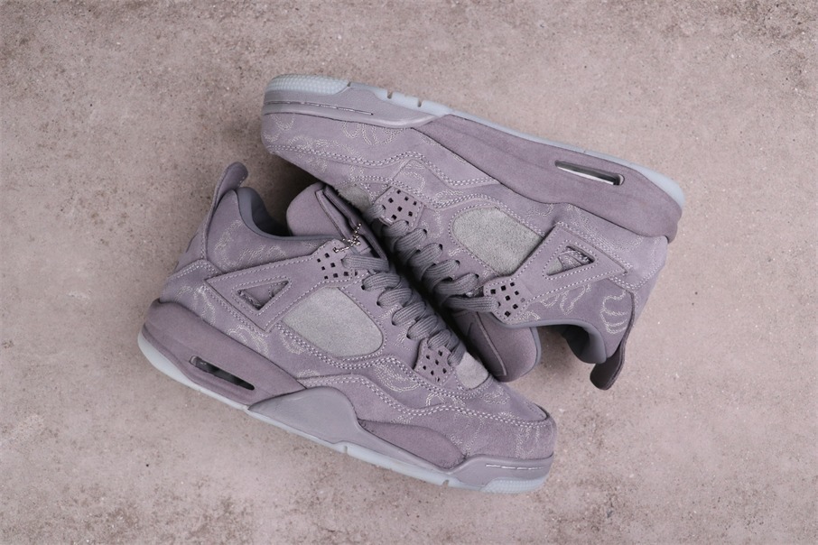 71USD KAWS x Air Jordan 4Cool Grey 930155-003 Size 36-46