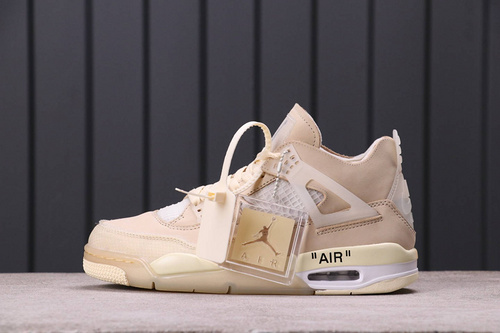 89USD OFF-WHITE x Air Jordan 4 SP CV9388-100 SIZE 40-47.5