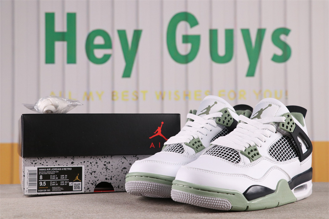 Air Jordan 4 Oil Green [AQ9129-103]
