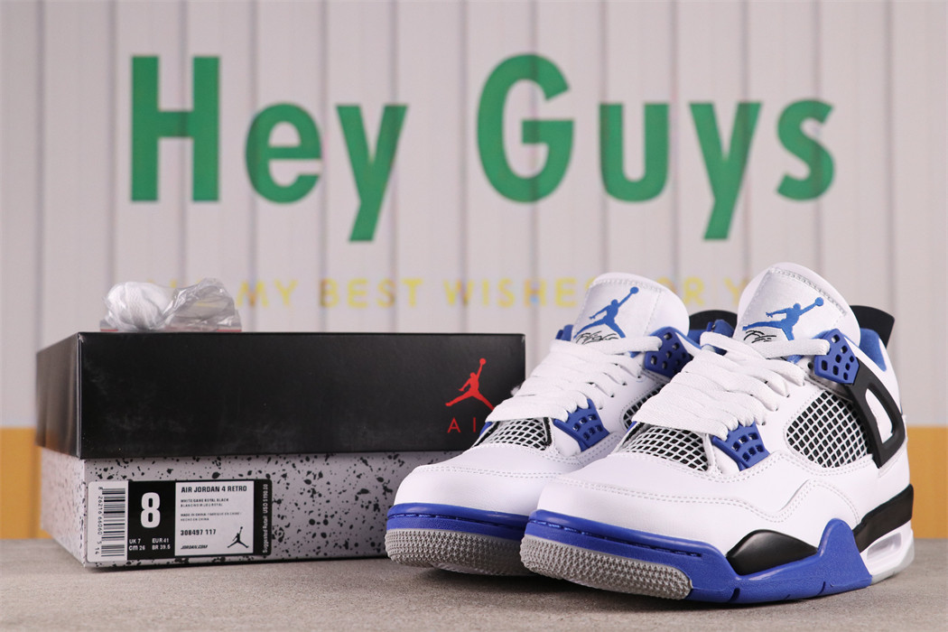 US$40 Air Jordan 4 Retro Motorsport 308497-117 Size 36-47.5