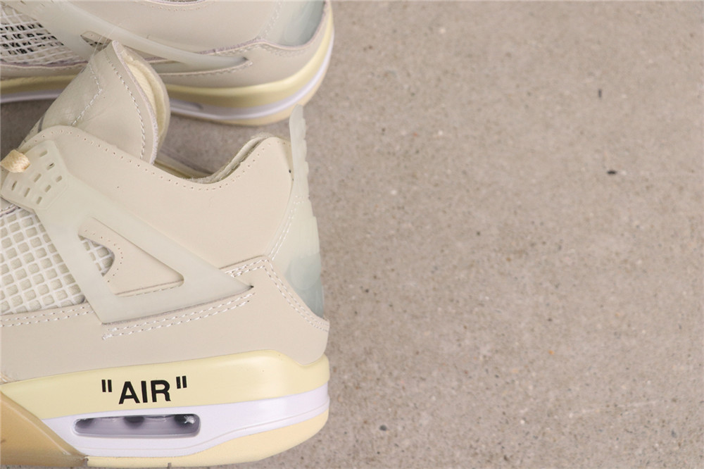 US$48 Air Jordan Off-White x Air Jordan 4 SP Sail CV9388-100 联名米黄 Size 36-47.5 ( 36 36.5 37.5 38 38 US$48 Air Jordan Off-White x Air Jordan 4 SP Sail CV9388-100 联名米黄 Size 36-47.5 ( 36 36.5 37.5 38 38