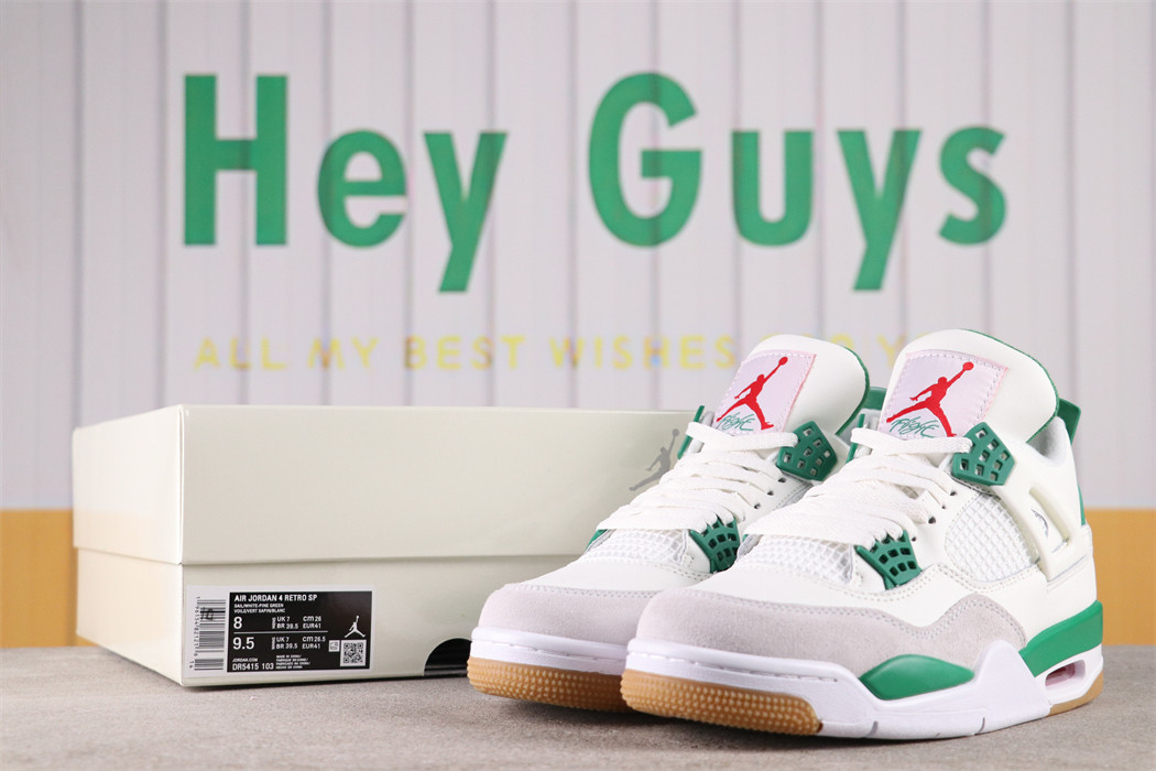 US$57 Nike SB x Air Jordan 4 Pine Green DR5415-103 Size 36-48