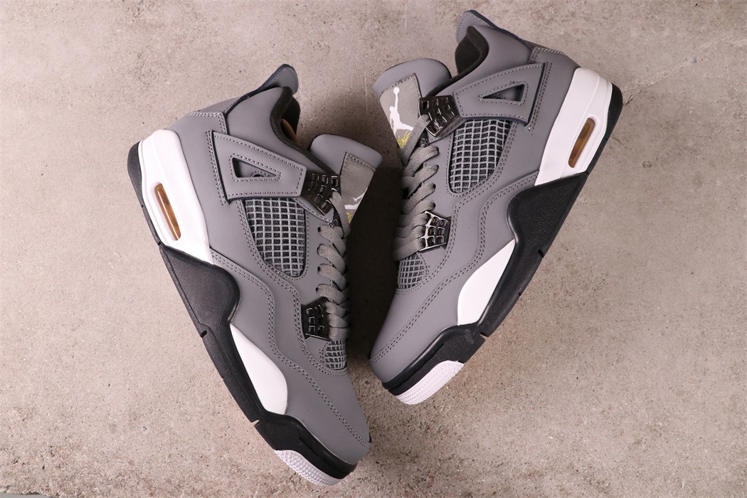US$62 Air Jordan 4 Retro Cool Grey 308497-007 Size 40-47.5
