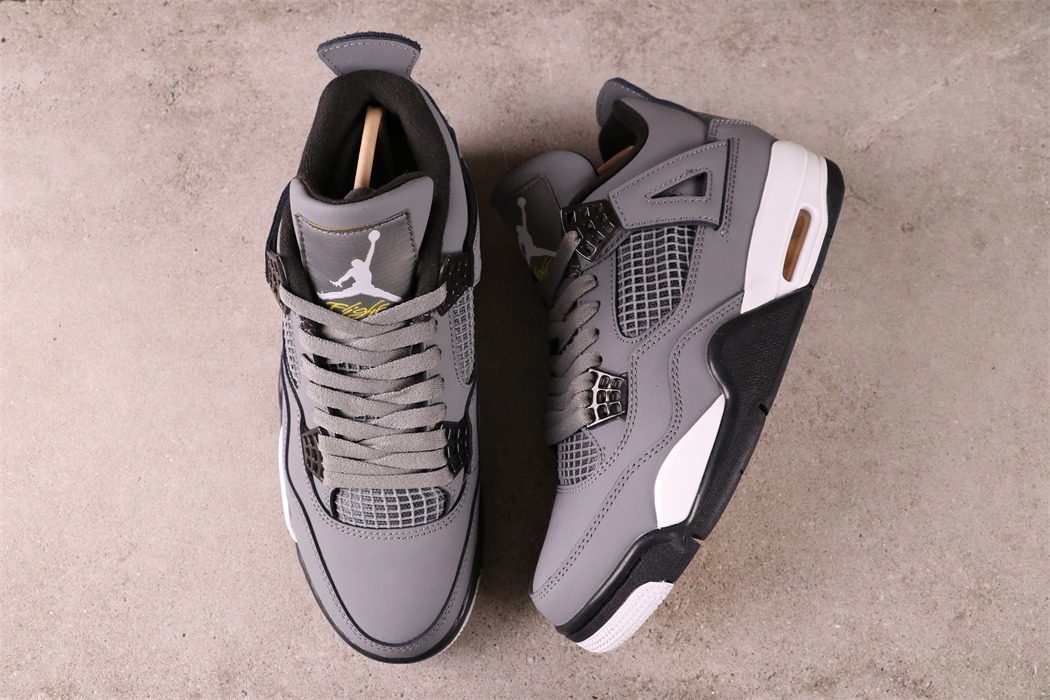 US$62 Air Jordan 4 Retro Cool Grey 308497-007 Size 40-47.5